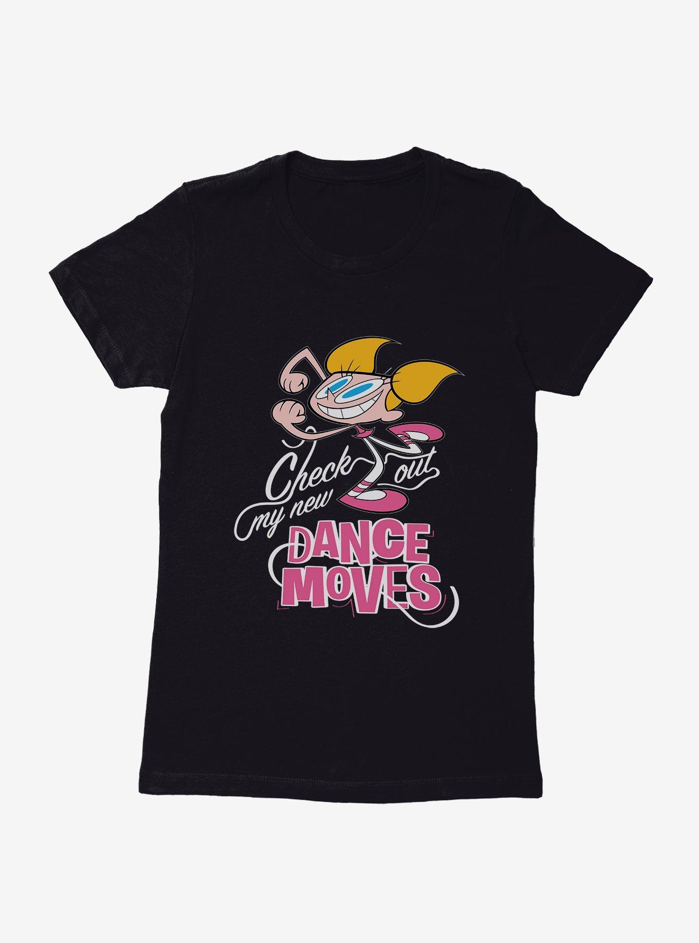 Dexter's Laboratory Dance Moves Womens T-Shirt, BLACK, hi-res