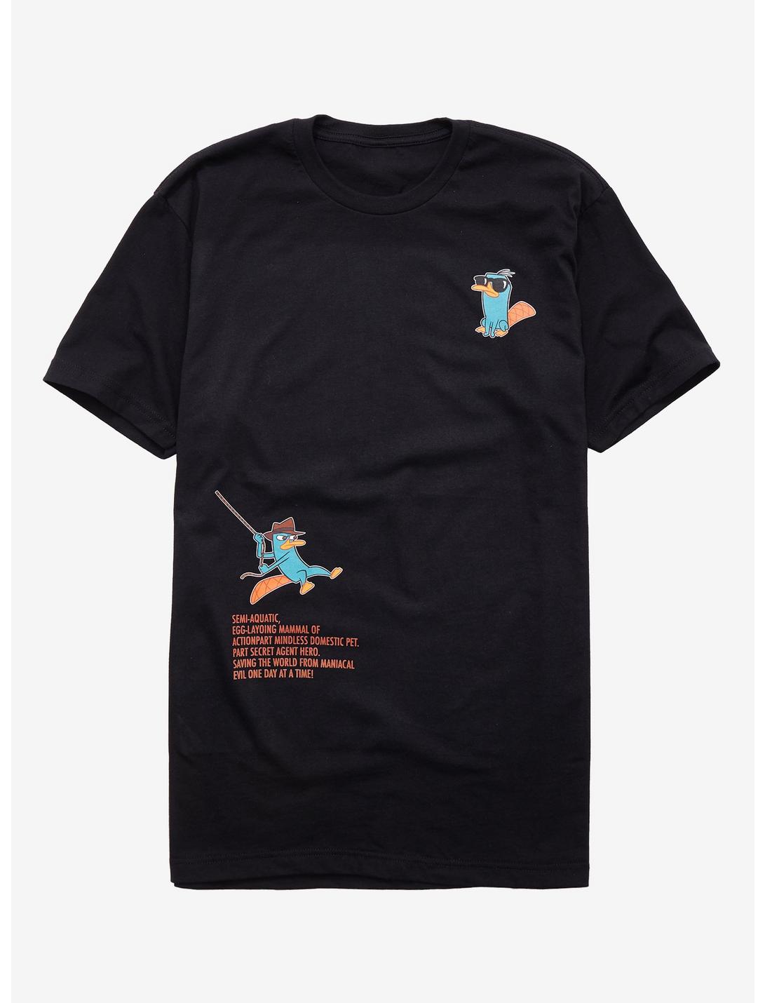 Phineas And Ferb Small Perry T-Shirt, BLACK, hi-res