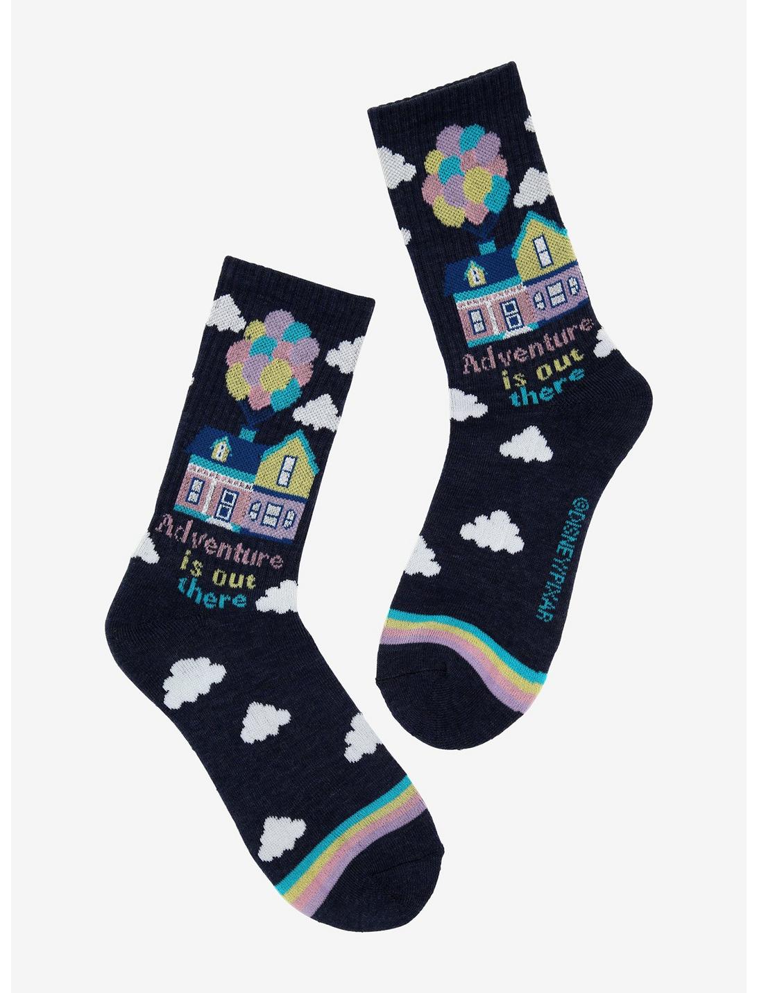 Disney Pixar Up Adventure Is Out There Balloon House Crew Socks, , hi-res