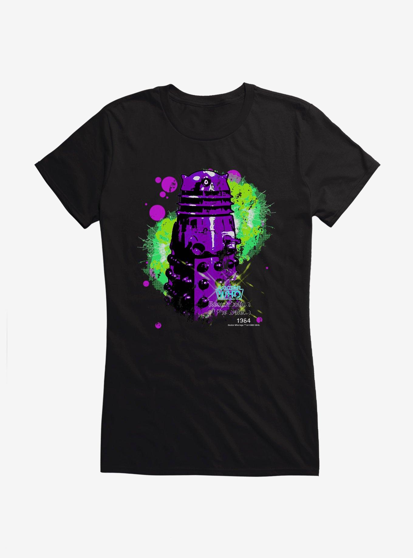 Doctor Who Neon Tardis Girls T-Shirt, , hi-res