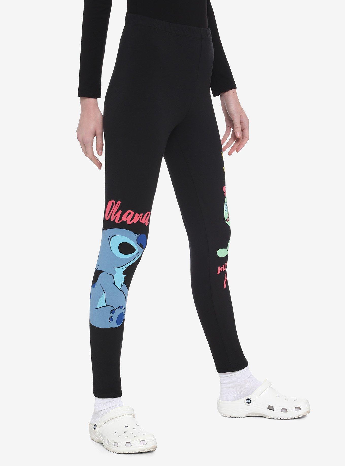 Lilo & Stitch Scrump Leggings Yoga Tight Pants Disney Women's XS - 3X NEW!