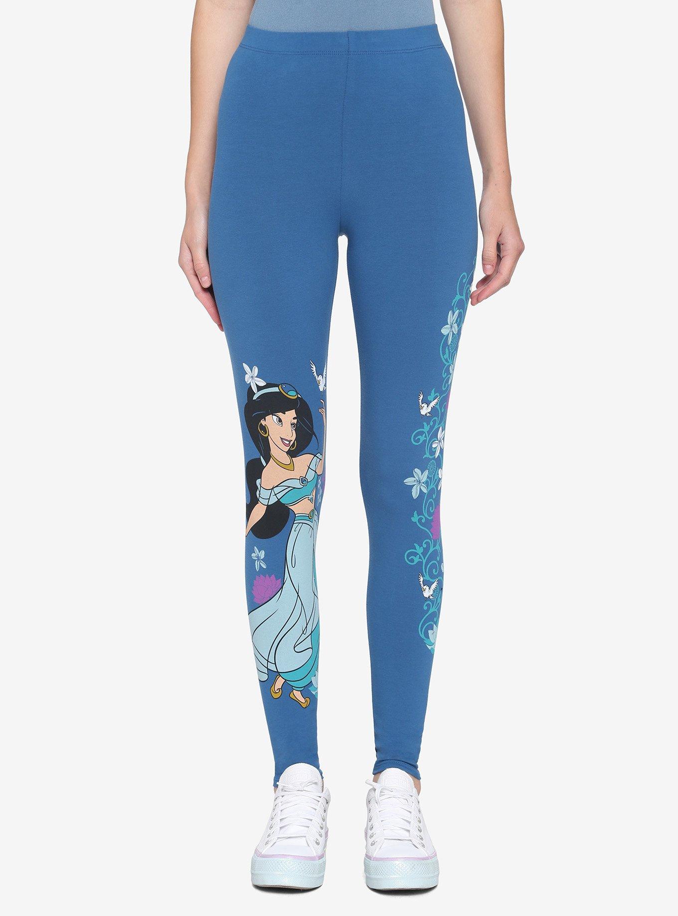 Disney Aladdin Jasmine Floral Leggings, MULTI, hi-res