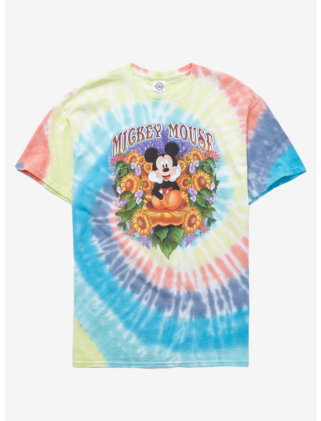Disney Mickey Mouse Sunflower Tie-Dye T-Shirt, MULTI, hi-res