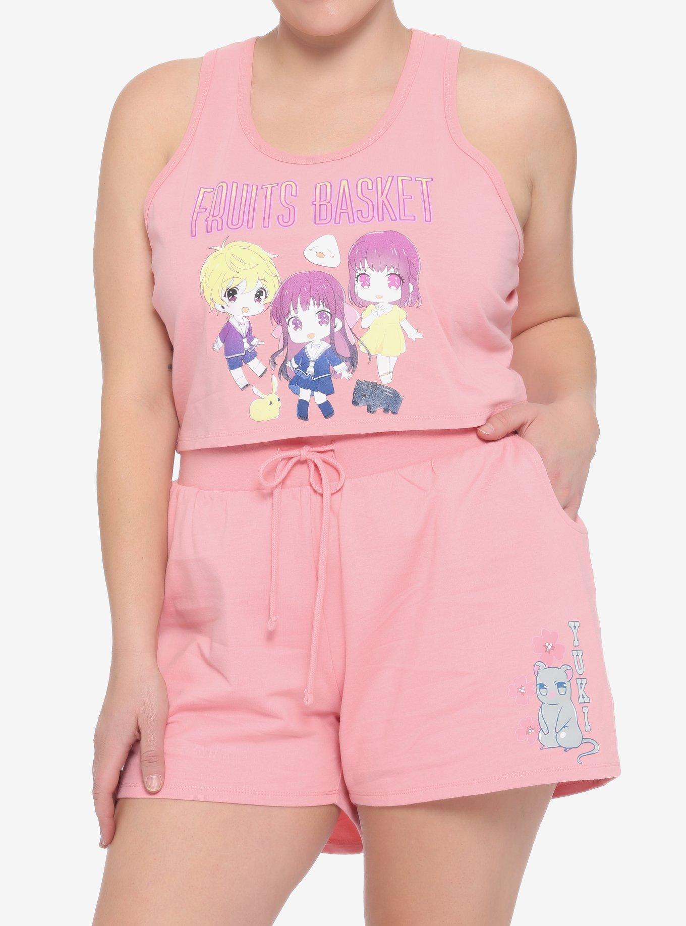 Fruits Basket Chibi Character Girls Lounge Set Plus Size Hot Topic