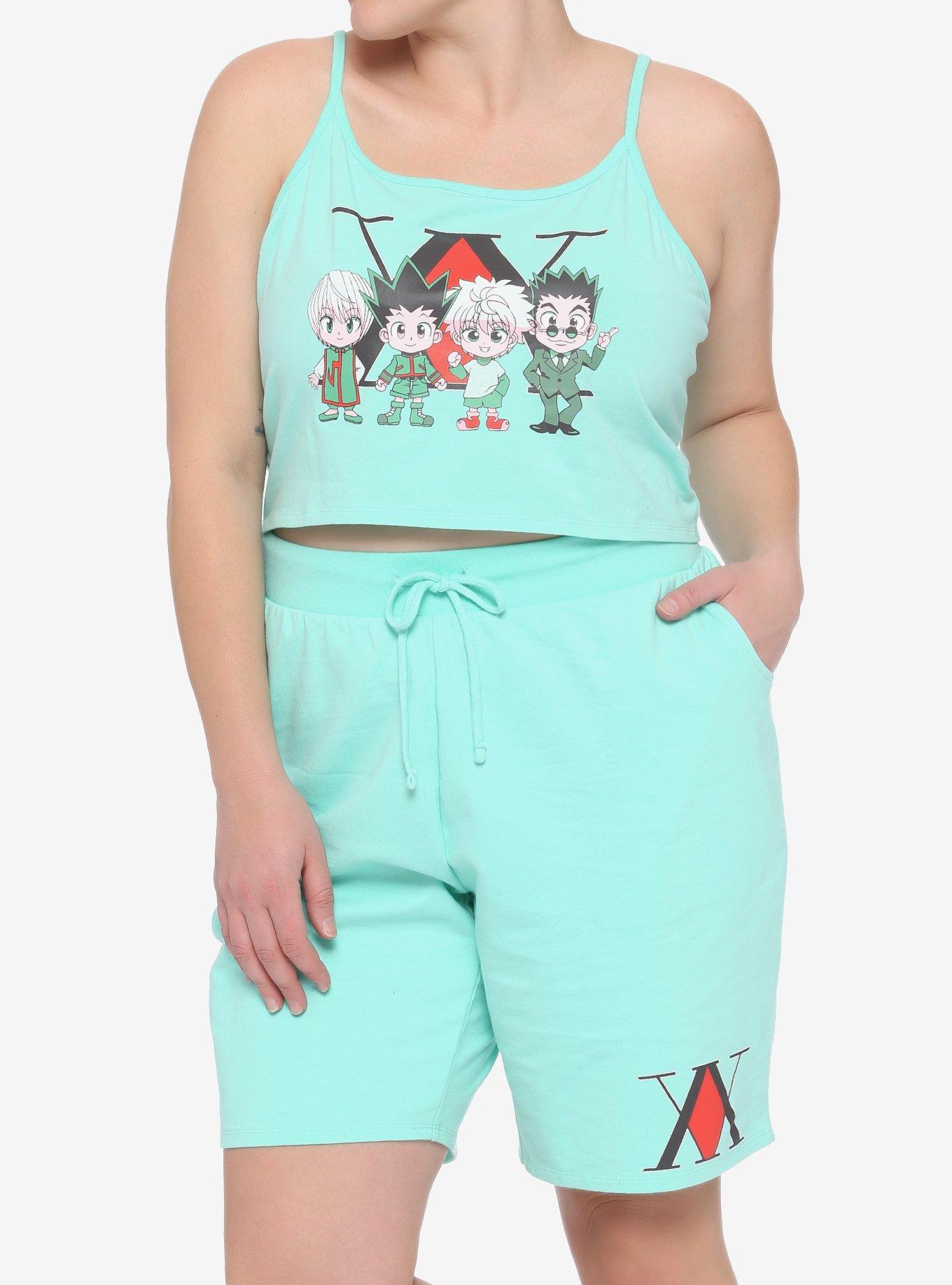 Hunter X Hunter Chibi Character Girls Lounge Set Plus Size, MULTI, hi-res