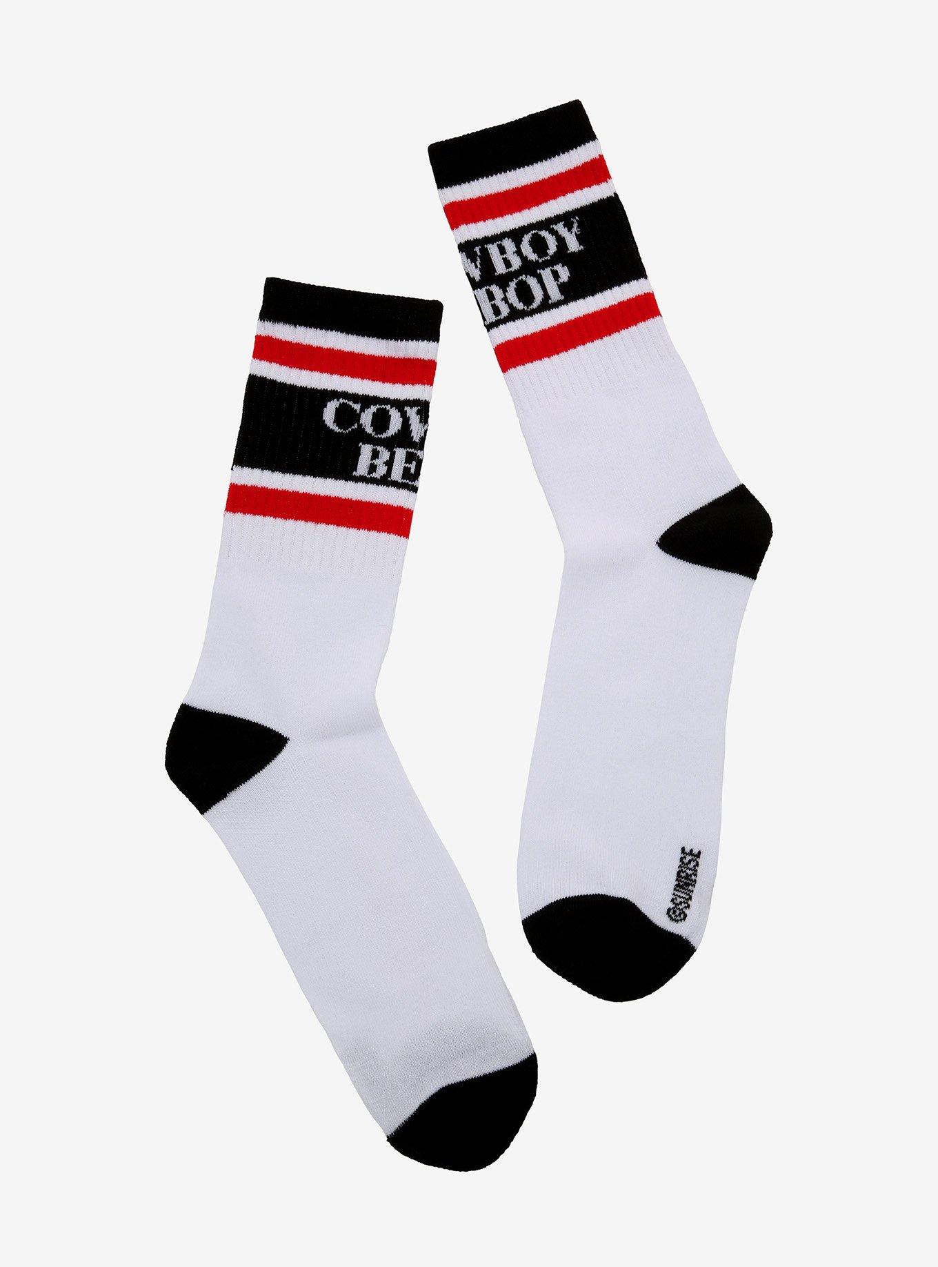 Cowboy Bebop Varsity Stripe Crew Socks | Hot Topic
