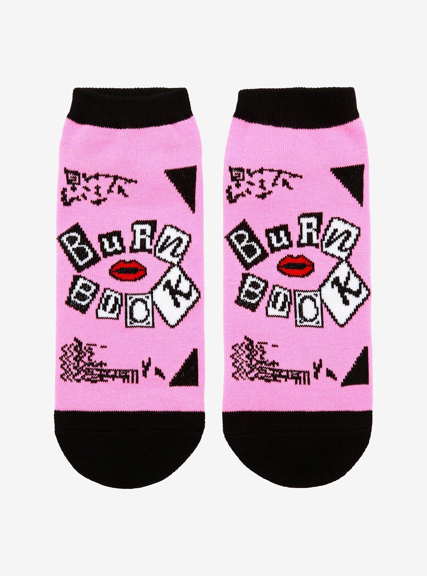 Mean Girls Burn Book No-Show Socks, , hi-res