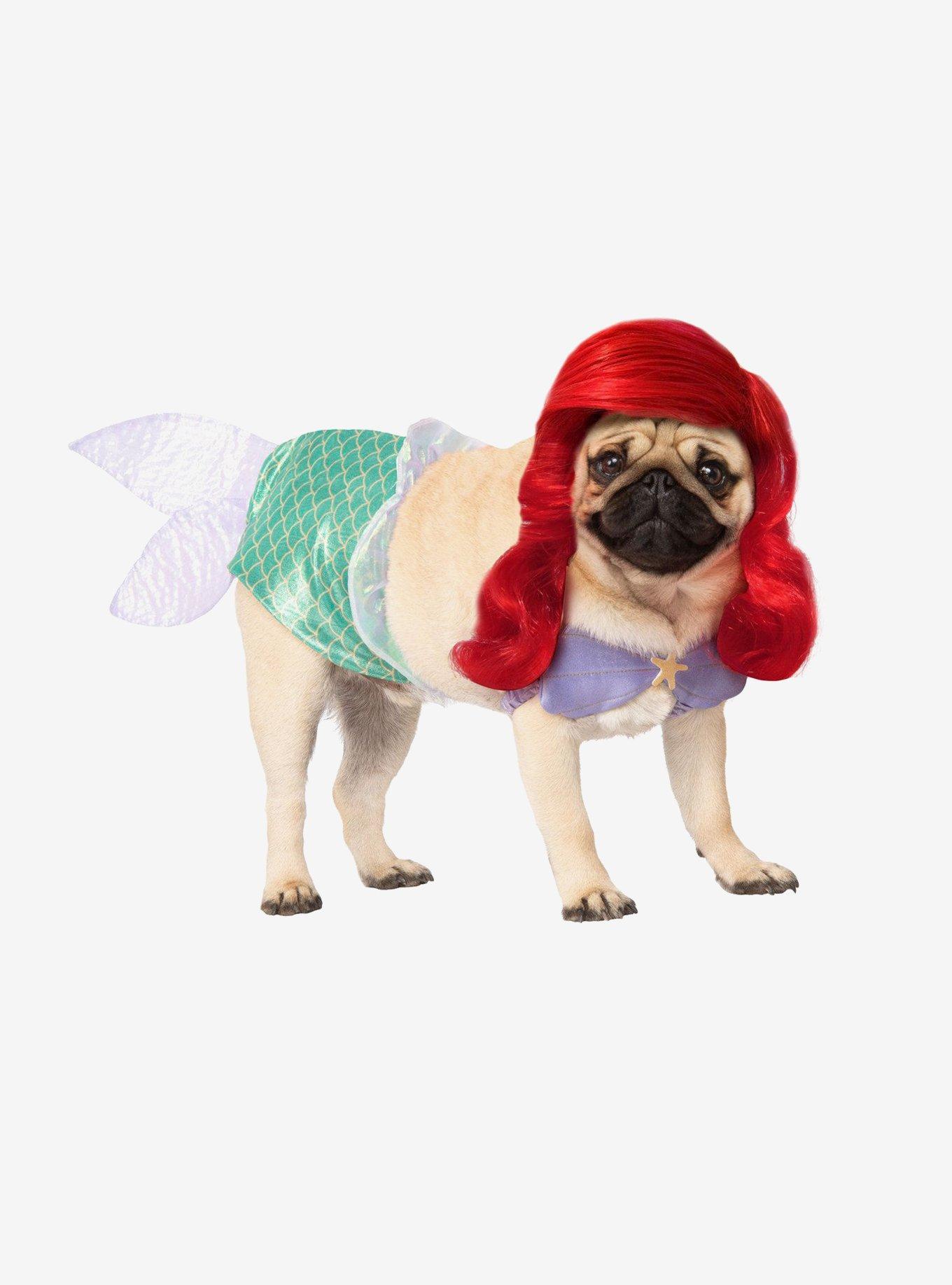 Disney The Little Mermaid Ariel Pet Costume, GREEN, hi-res