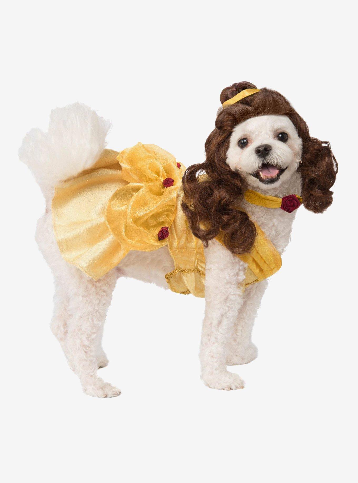 Disney Beauty and the Beast Belle Pet Costume, YELLOW, hi-res