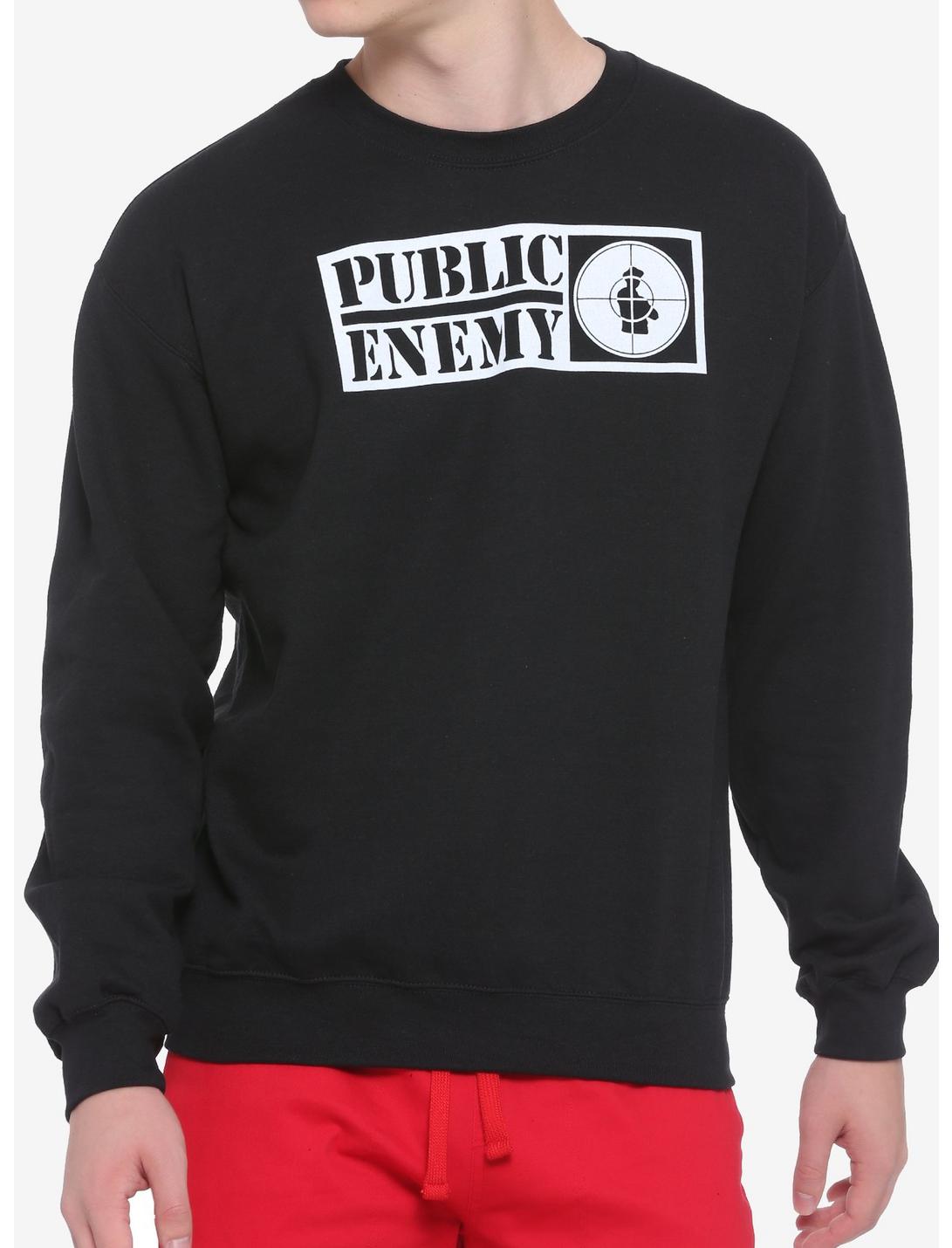 Public Enemy Logo Sweatshirt, BLACK, hi-res