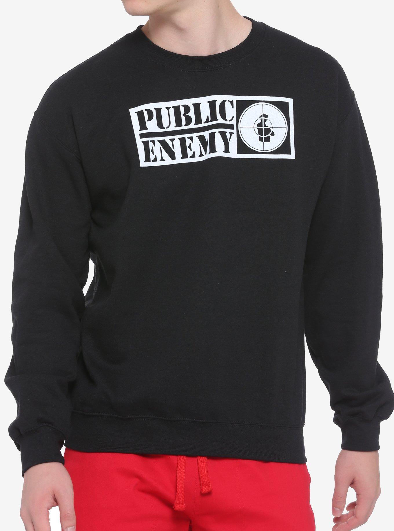 Public Enemy Logo Sweatshirt, BLACK, hi-res