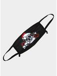 Holiday Skull & Flowers Fashion Face Mask With Adjustable Straps, , hi-res