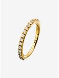 16G 10Mm Gold Plated Hinged Segment Rings With Prong Set, , hi-res