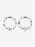 Hinged Segment Rings With Clear Cz Gem, , hi-res