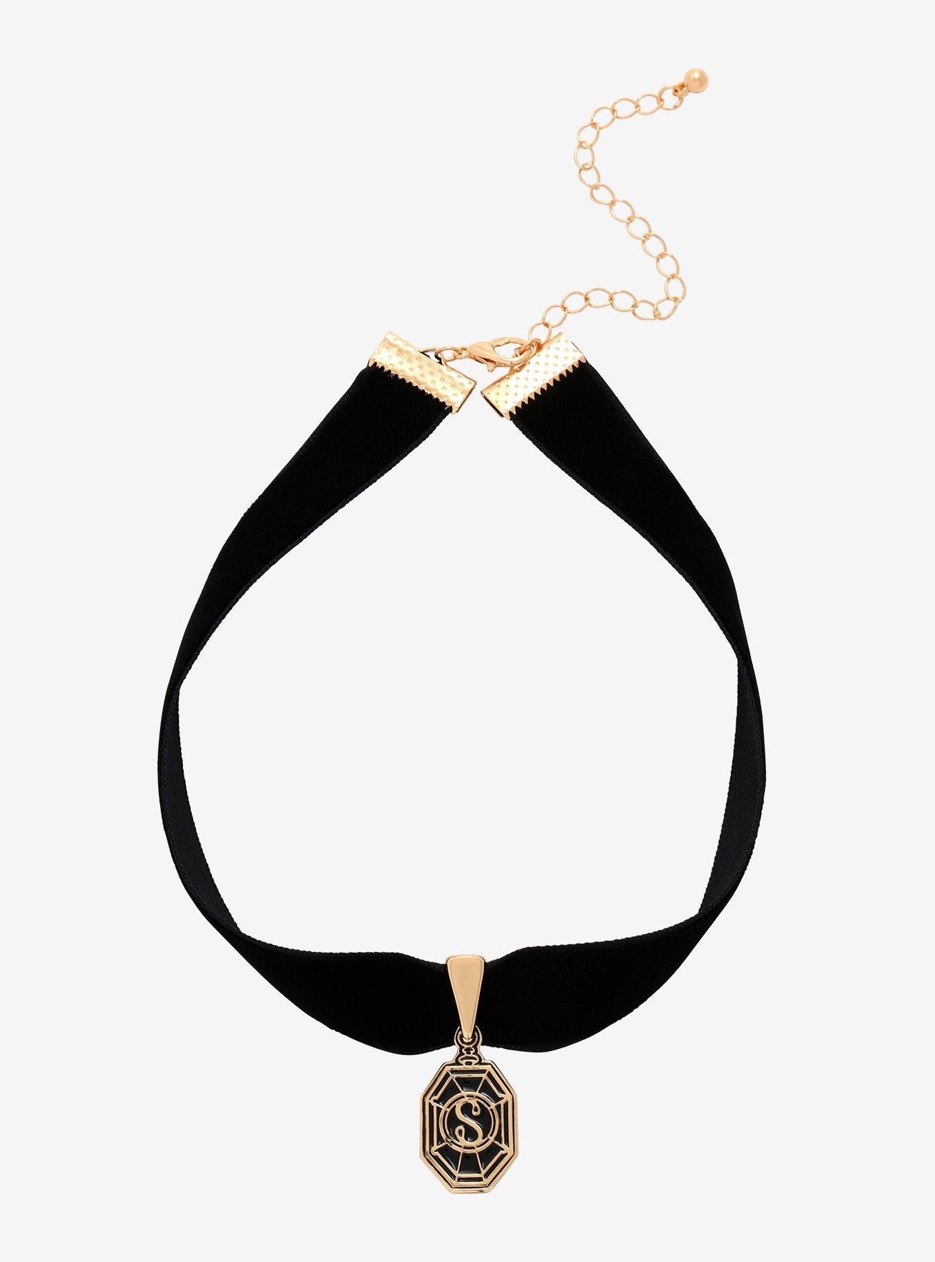 Harry Potter Slytherin Velvet Choker, , hi-res