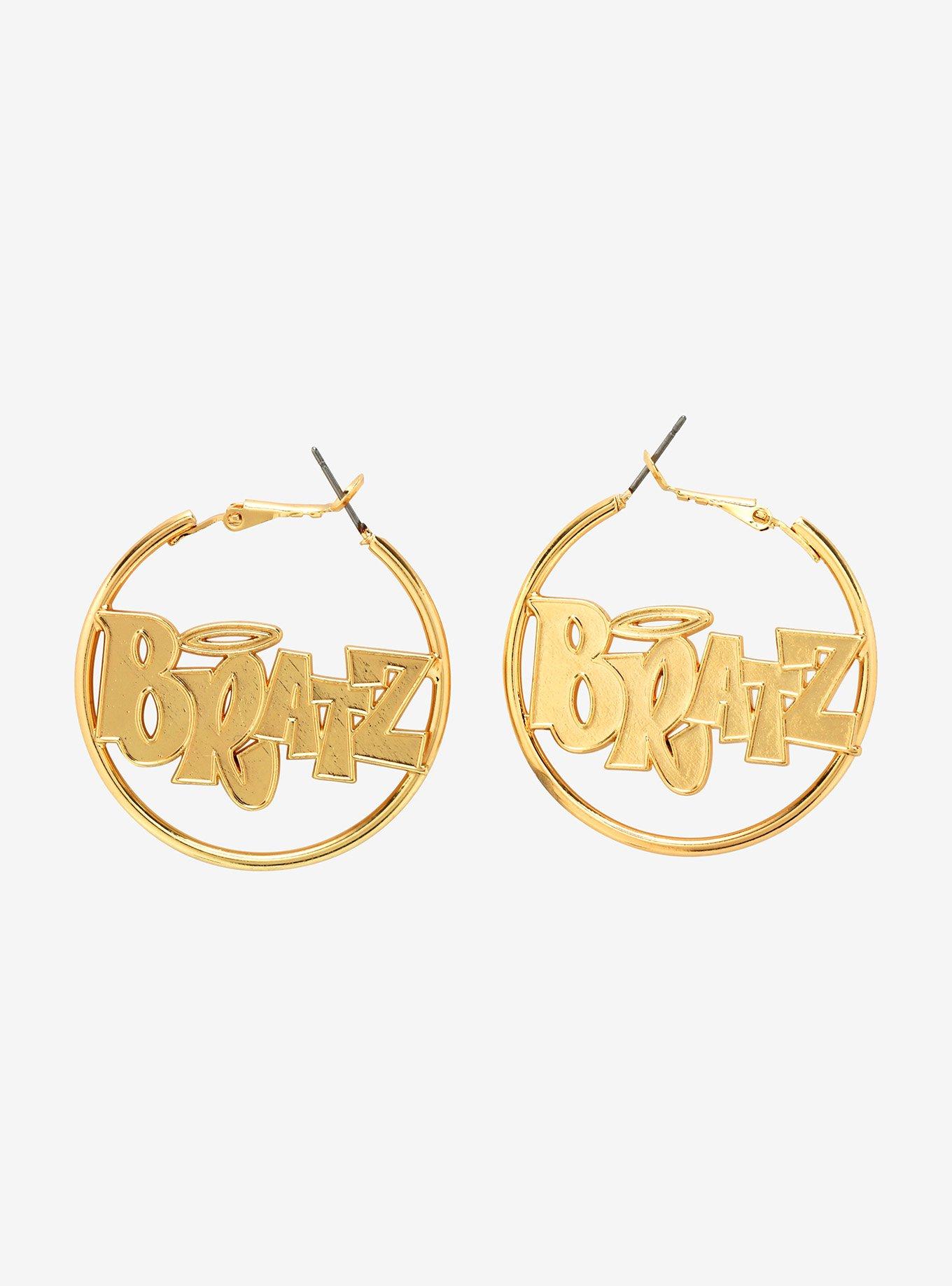 Bratz Logo Hoop Earrings, , hi-res