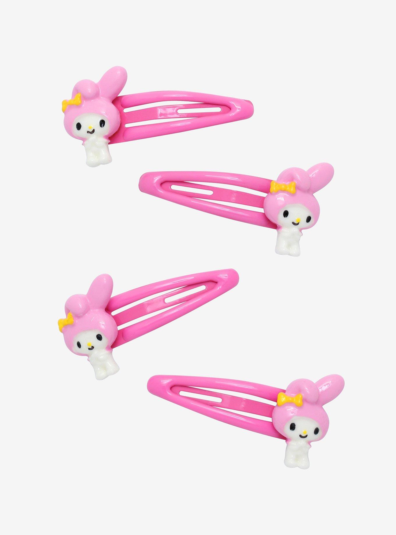 My Melody Pink Hair Clip Set, , hi-res