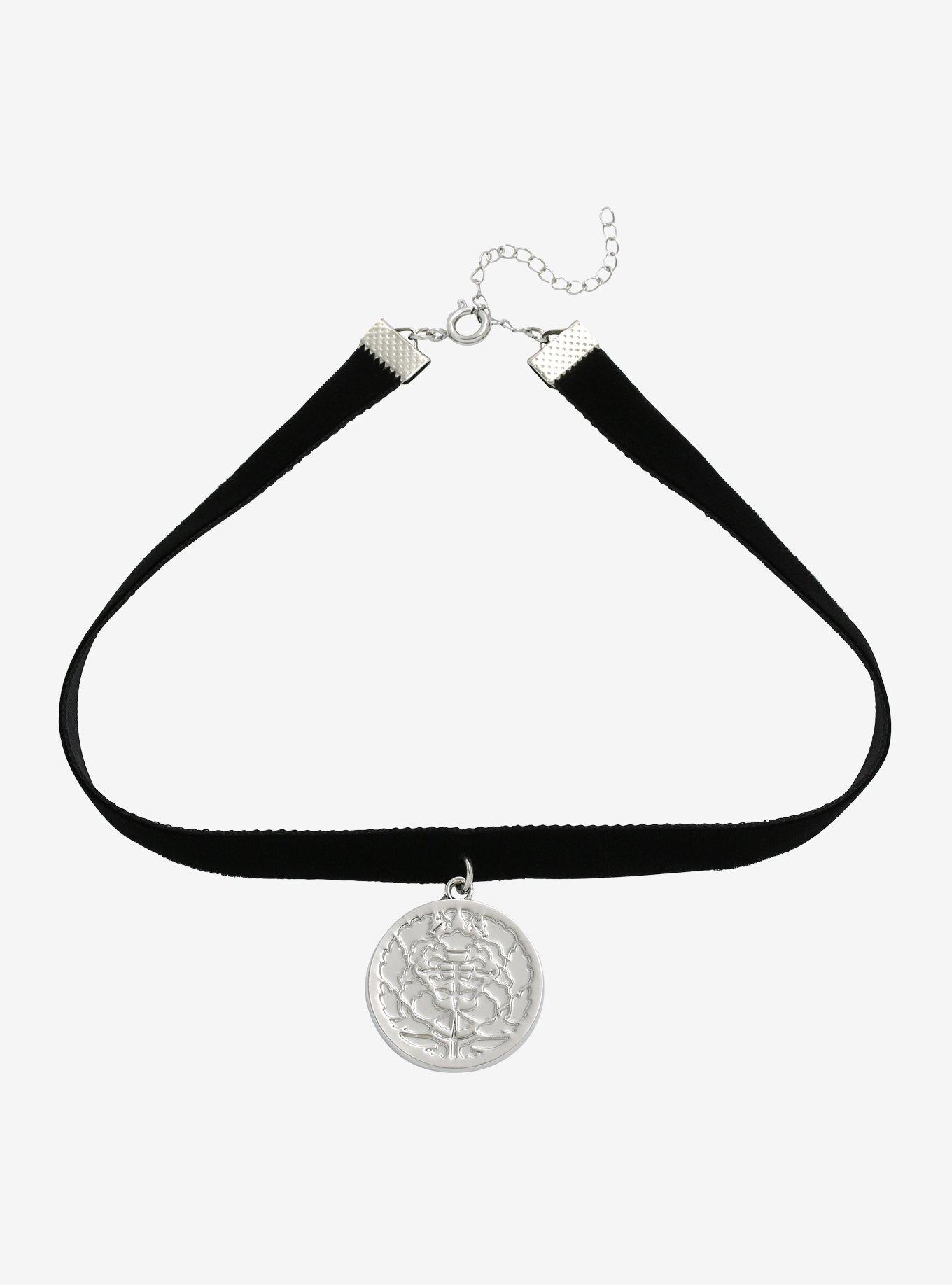 Kakegurui Hyakkaou Private Academy Crest Choker, , hi-res