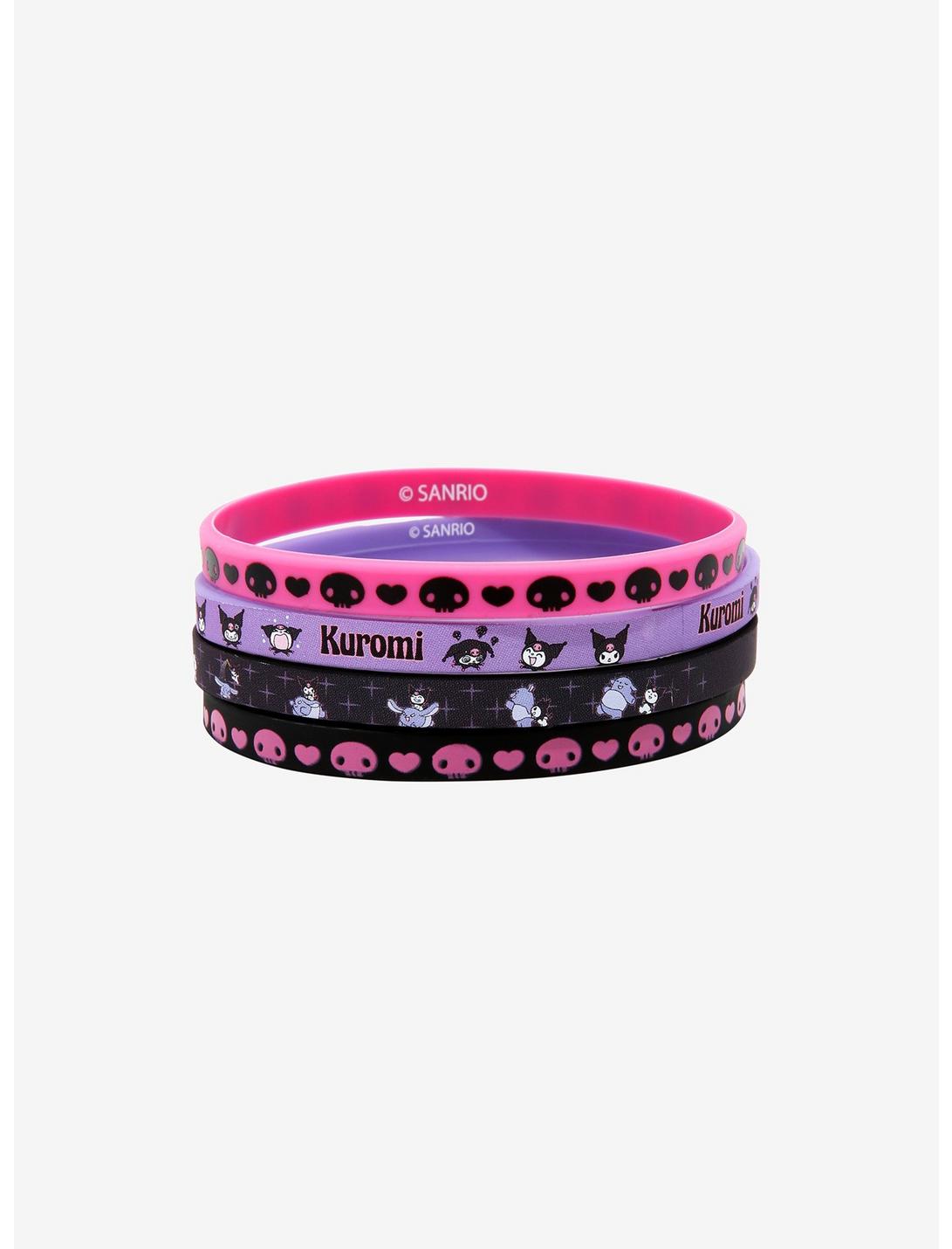 Kuromi Rubber Bracelet Set, , hi-res