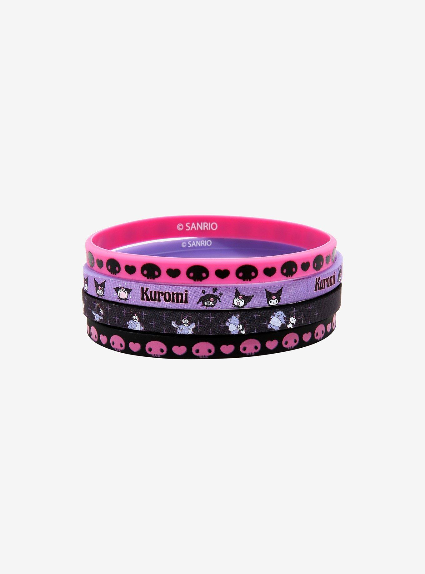 Kuromi Rubber Bracelet Set, , hi-res