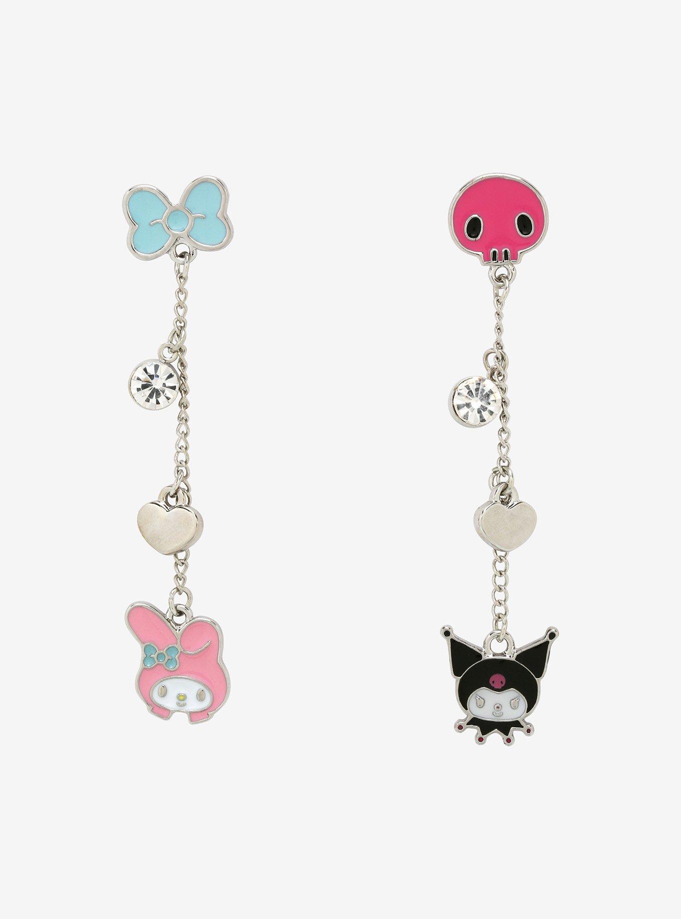 My Melody & Kuromi Mismatch Drop Earrings Hot Topic
