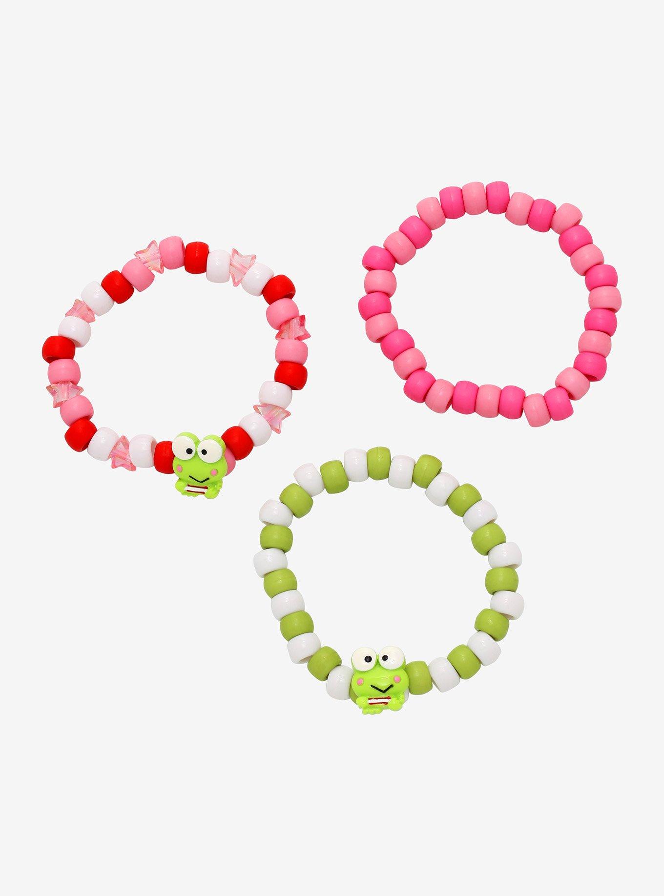 Keroppi Bead Bracelet Set, , hi-res