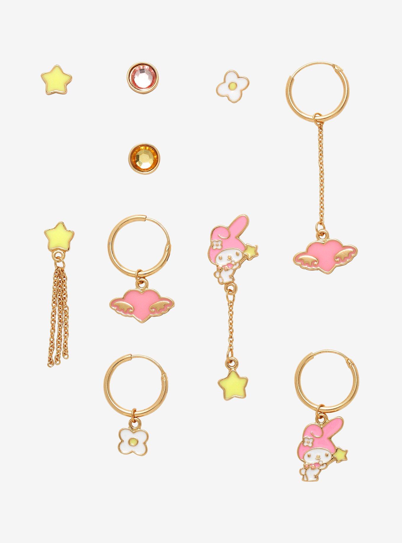 My Melody Mismatch Earring Set, , hi-res