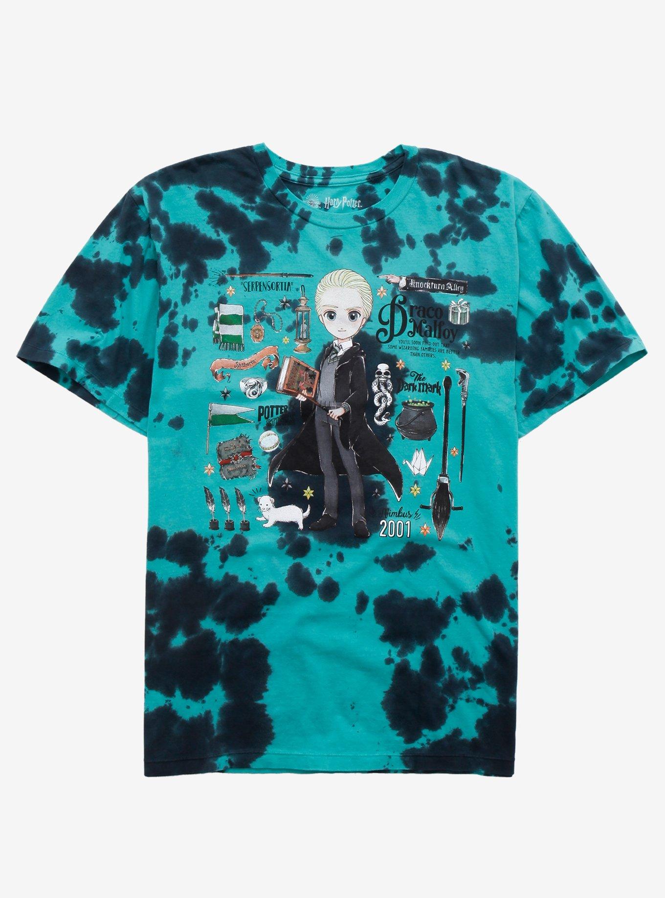 Harry Potter Draco Anime Wash Boyfriend Fit Girls T-Shirt, MULTI, hi-res