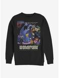 Disney Alice In Wonderland Curiouser Crew Sweatshirt, BLACK, hi-res