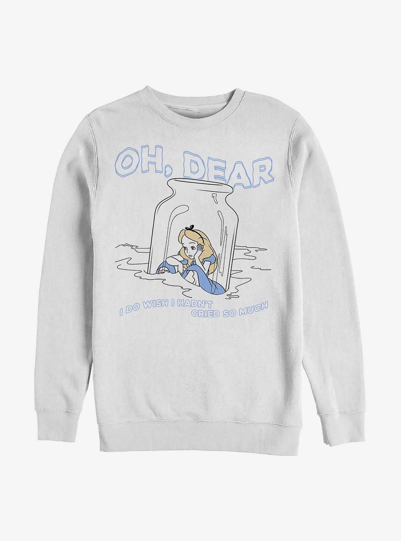 Disney Alice In Wonderland Dear Tears Crew Sweatshirt, , hi-res