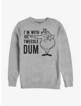 Disney Alice In Wonderland I'm With Tweedle Dum Crew Sweatshirt, , hi-res