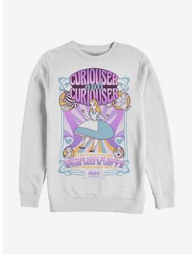 Disney Alice In Wonderland Psychedelic Nouveou Crew Sweatshirt, , hi-res