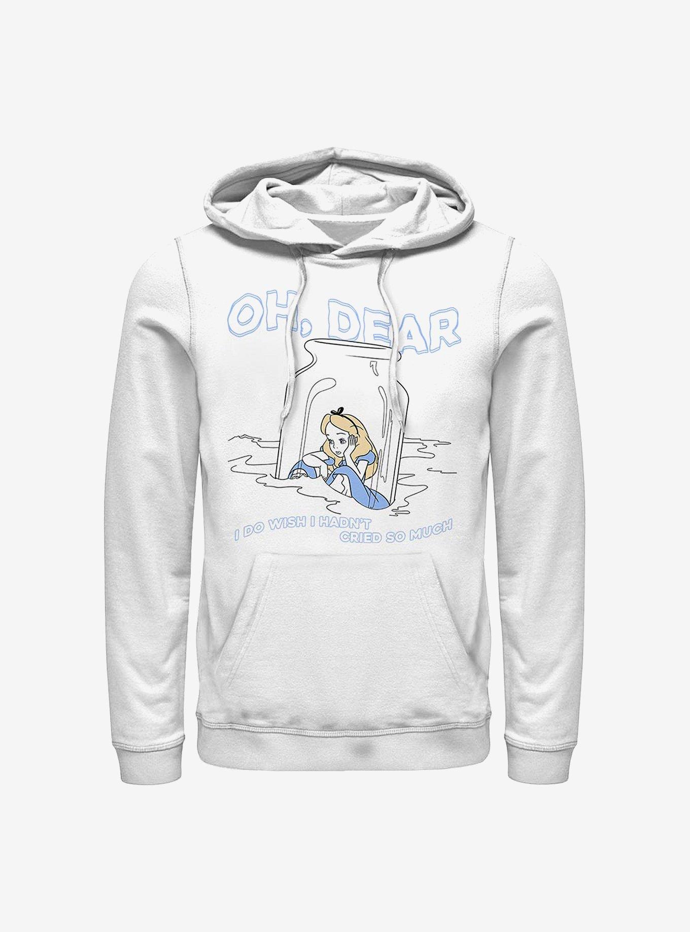 Disney Alice In Wonderland Dear Tears Hoodie, WHITE, hi-res