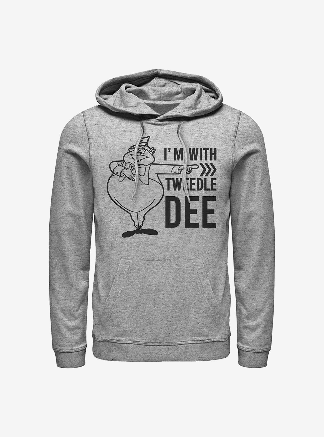 Disney Alice In Wonderland I'm With Tweedle Dee Hoodie, , hi-res