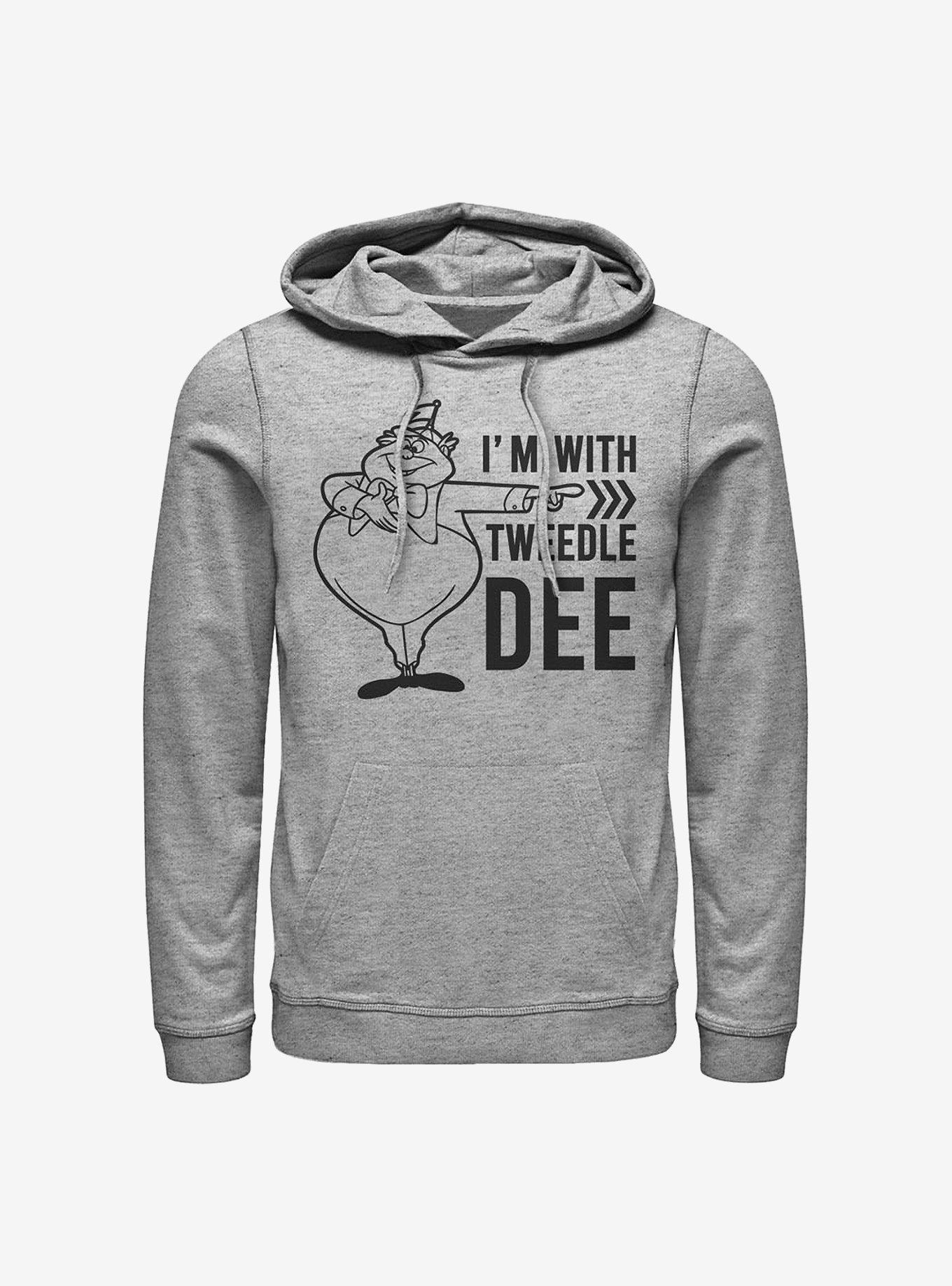 Disney Alice In Wonderland I'm With Tweedle Dee Hoodie, ATH HTR, hi-res