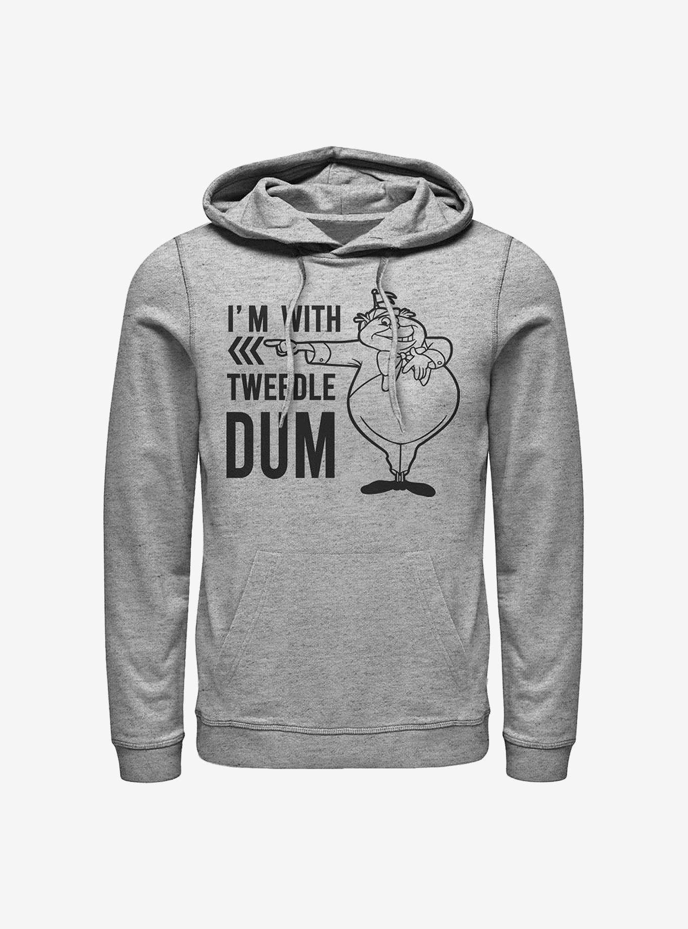 Disney Alice In Wonderland I'm With Tweedle Dum Hoodie, ATH HTR, hi-res