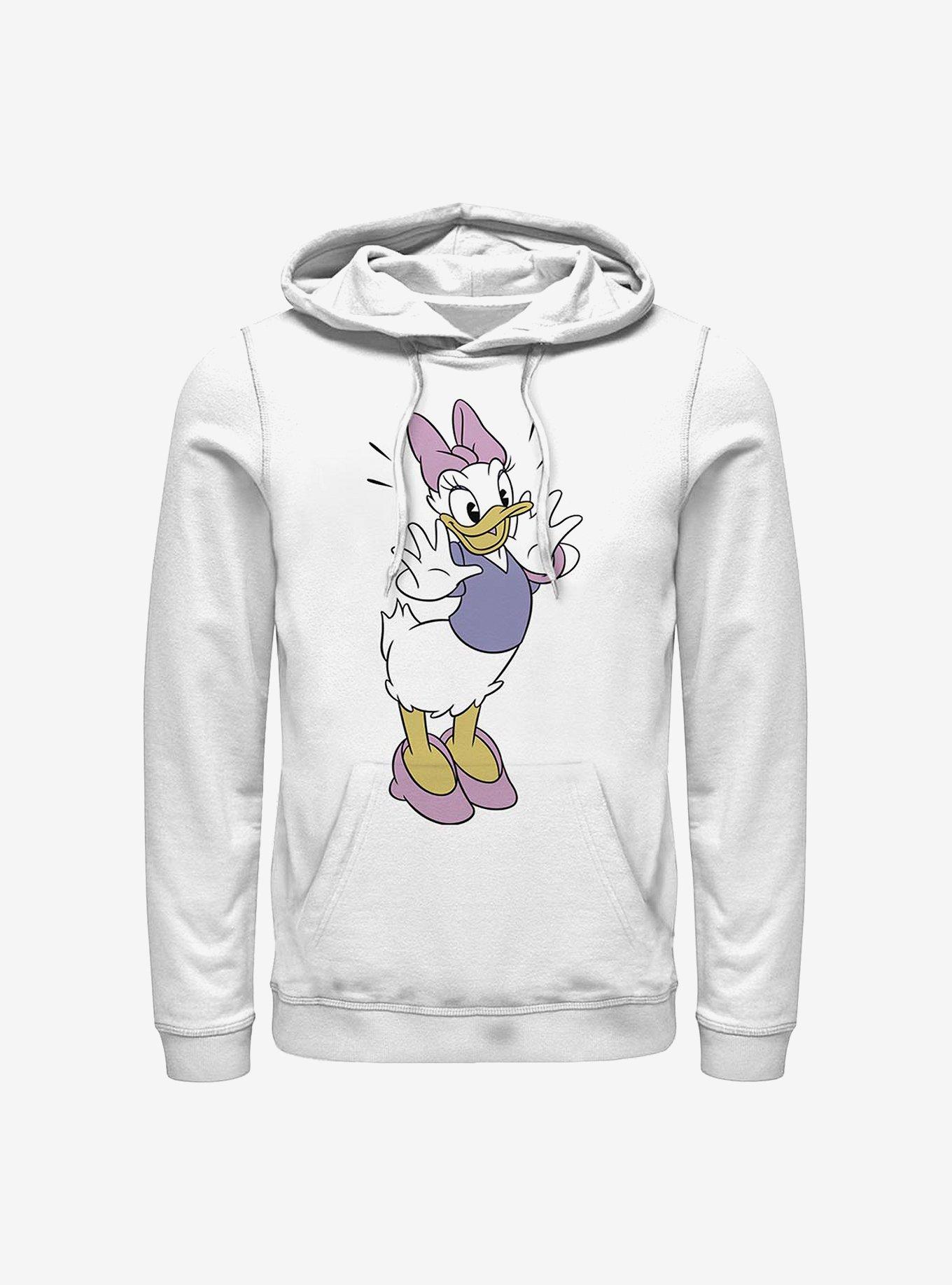 Disney Daisy Duck Classic Vintage Daisy Hoodie, WHITE, hi-res