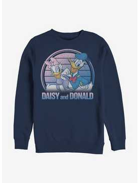 Disney Donald Duck Daisy And Donald Crew Sweatshirt, , hi-res