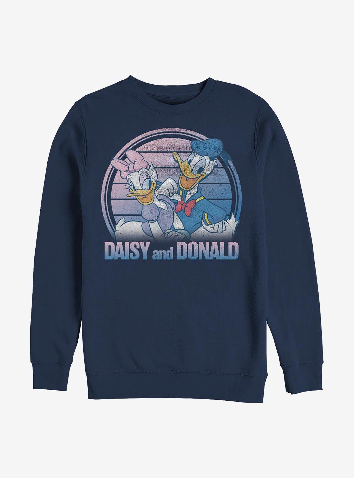 Disney Donald Duck Daisy And Donald Crew Sweatshirt, , hi-res