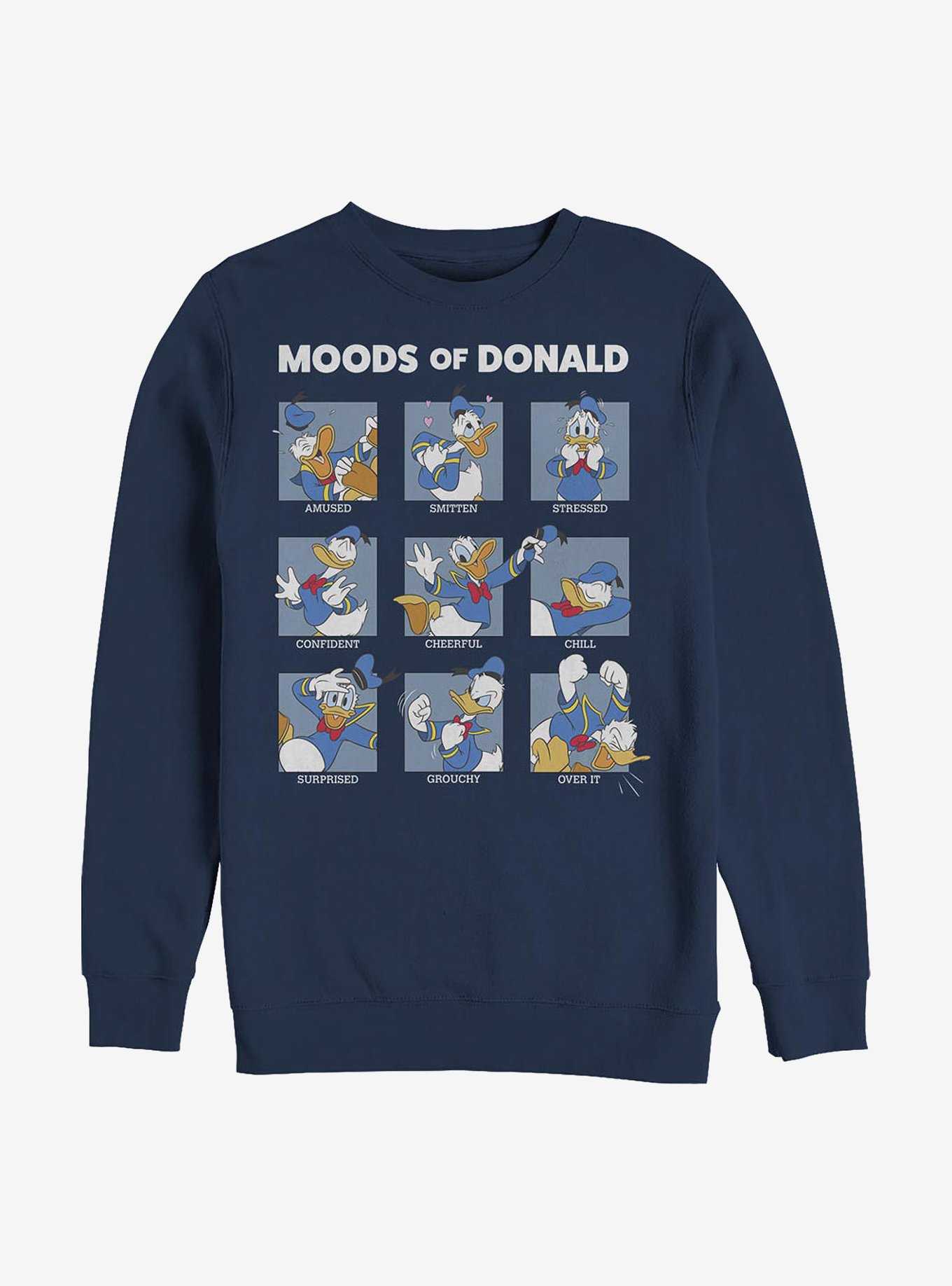Disney Donald Duck Donald Moods Crew Sweatshirt, , hi-res