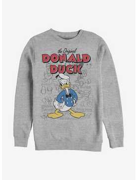 Disney Donald Duck Original Donald Sketchbook Crew Sweatshirt, , hi-res