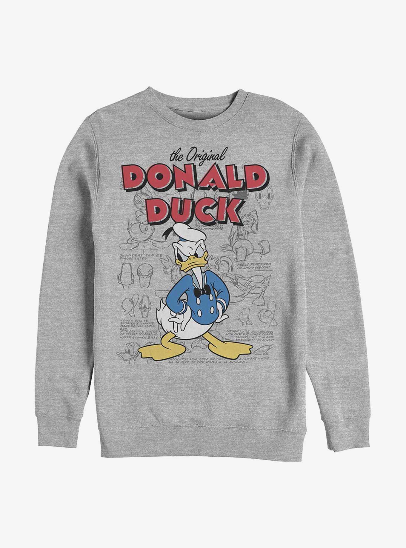 Disney Donald Duck Original Donald Sketchbook Crew Sweatshirt, , hi-res