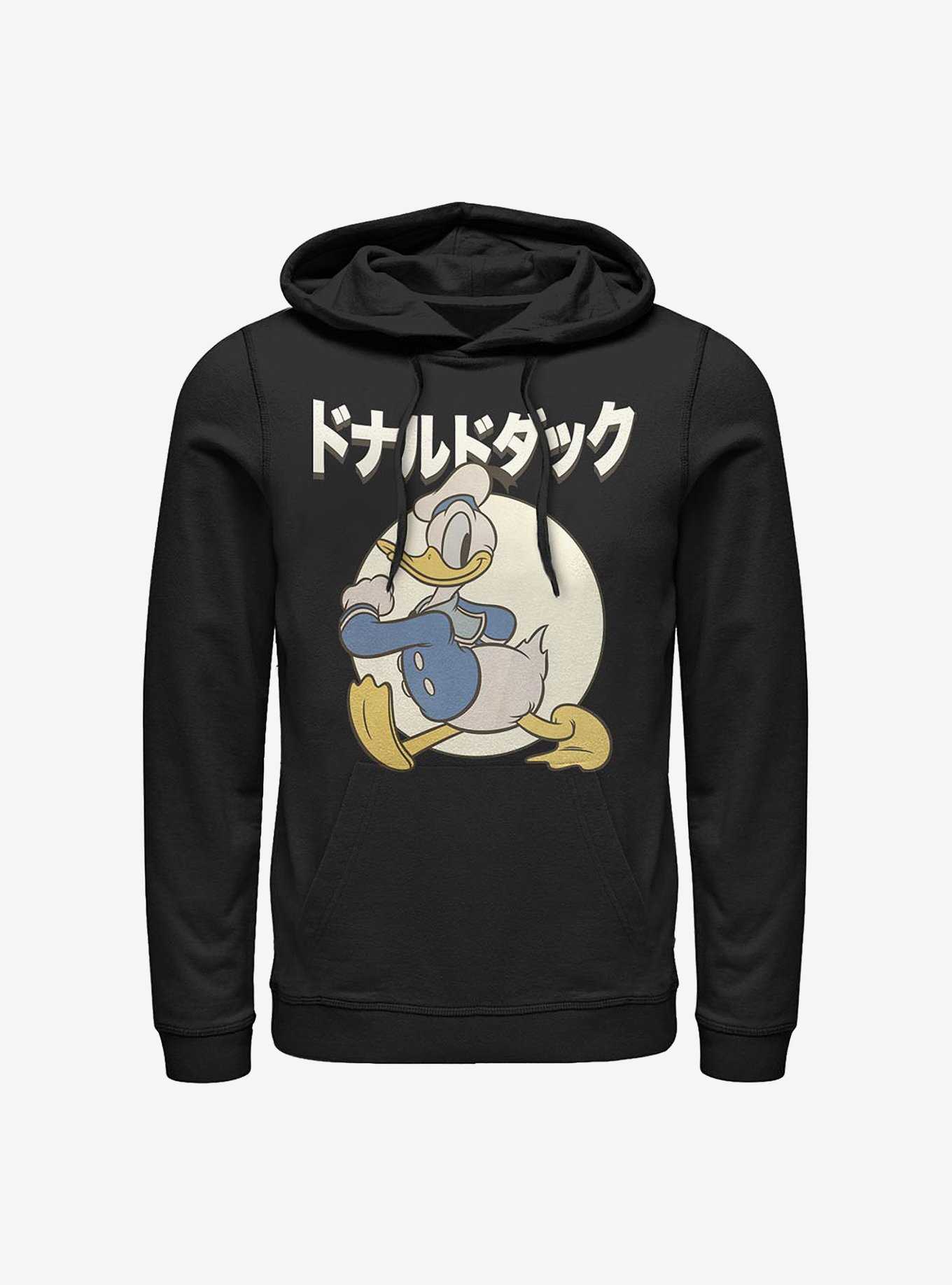 Disney Donald Duck Japanese Text Hoodie, , hi-res