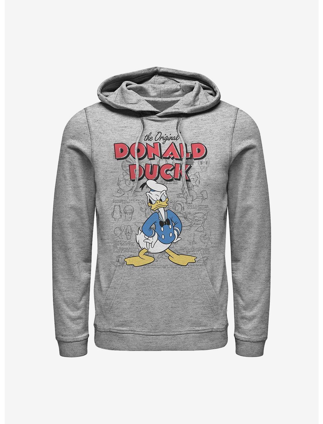 Disney Donald Duck Original Donald Sketchbook Hoodie, ATH HTR, hi-res