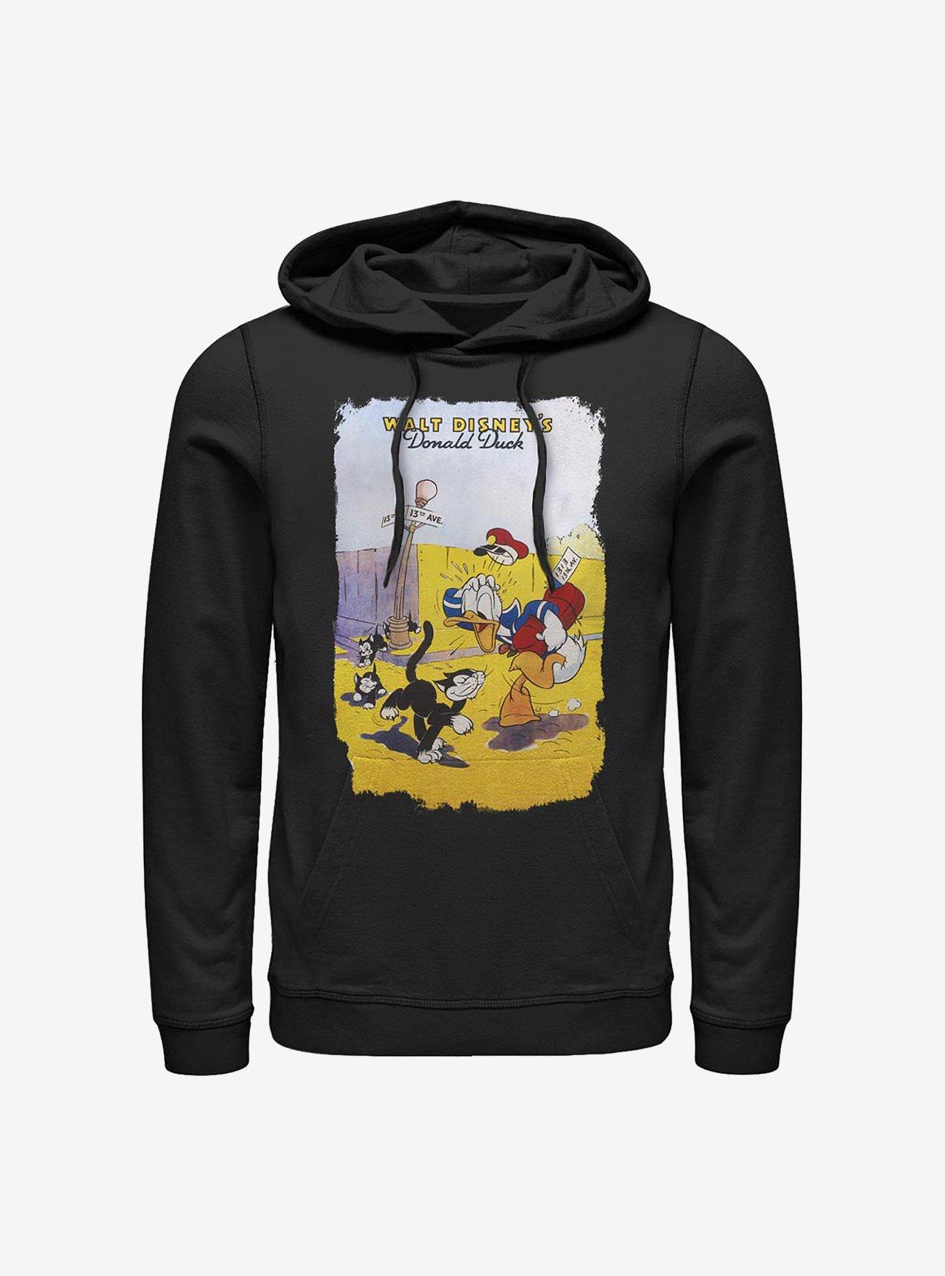 Disney Donald Duck Unlucky Duck Hoodie, BLACK, hi-res