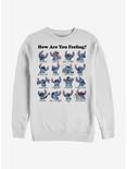 Disney Lilo & Stitch Moods Crew Sweatshirt, WHITE, hi-res