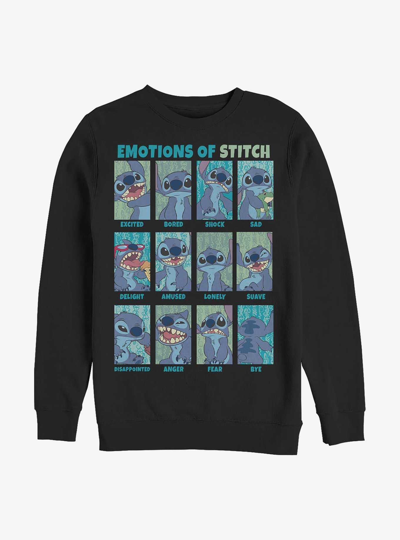 Disney Lilo & Stitch Stitch Emotions Crew Sweatshirt, , hi-res