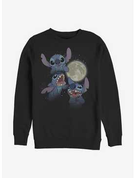 Disney Lilo & Stitch Three Stitch Moon Crew Sweatshirt, , hi-res