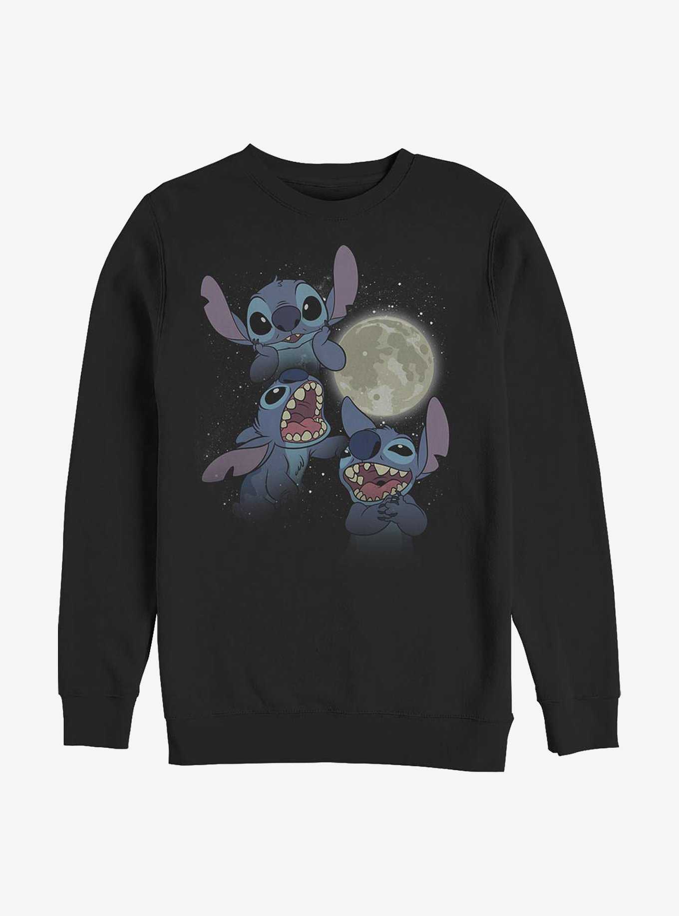 Disney Lilo & Stitch Three Stitch Moon Crew Sweatshirt, , hi-res