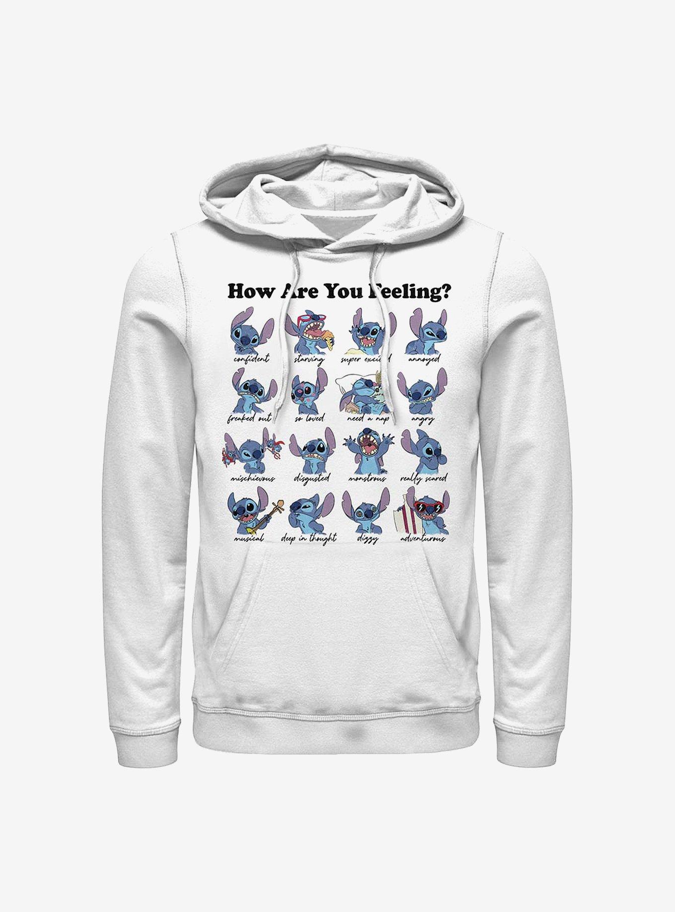 Disney Lilo & Stitch Moods Hoodie, WHITE, hi-res